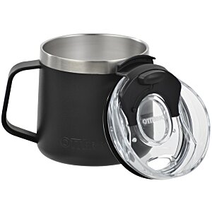 Additional Image 3 - a black and silver mug with a lid