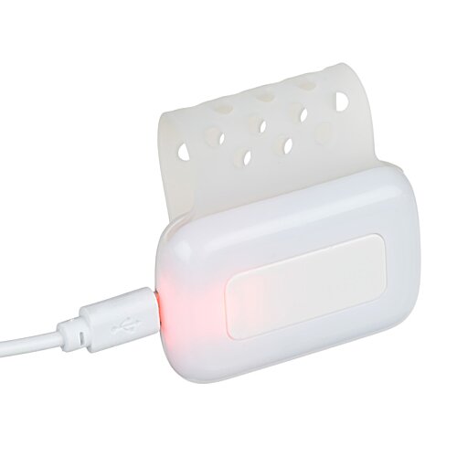 Additional Image 4 - a white object with a red light