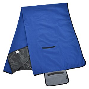 Additional Image 2 - a blue and grey blanket