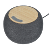 View Image 3 of 6 of Garm Fabric and Bamboo Speaker with Wireless Charger