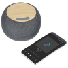 View Image 4 of 6 of Garm Fabric and Bamboo Speaker with Wireless Charger
