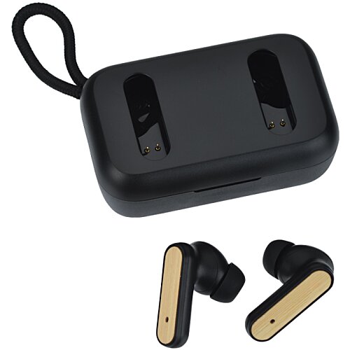 Additional Image 5 - a black earbuds and a black case