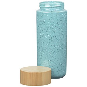 Additional Image 1 - a blue jar with a wooden lid