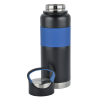 a black and blue water bottle