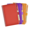 a group of notebooks with different colors