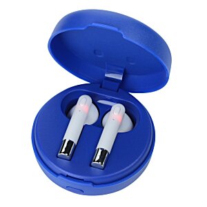 Additional Image 6 - a blue ear buds in a blue case