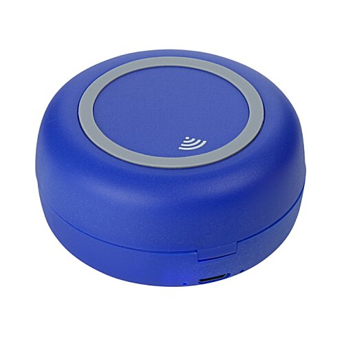 Additional Image 2 - a blue round object with a grey circle