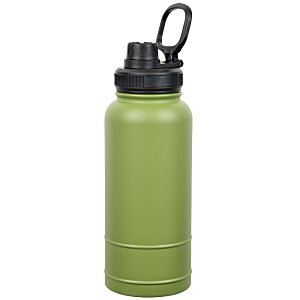 Additional Image 1 - a green water bottle with a black lid