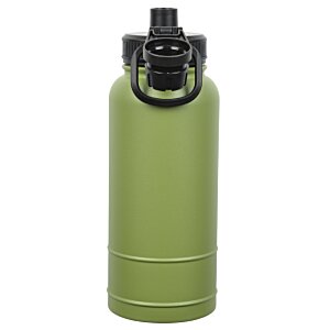Additional Image 3 - a green water bottle with a black lid