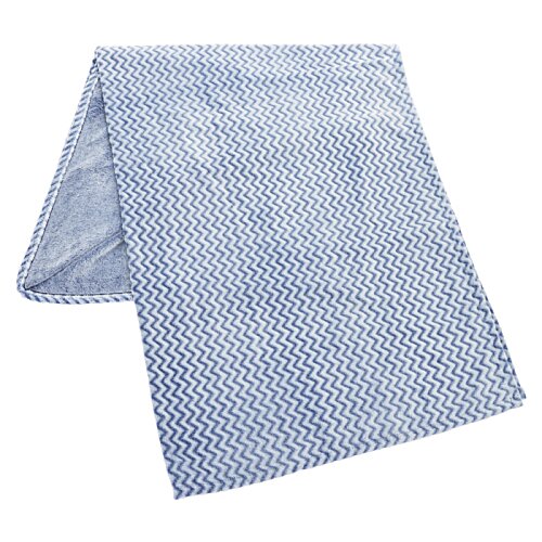 Additional Image 1 - a blue folded towel on a white background