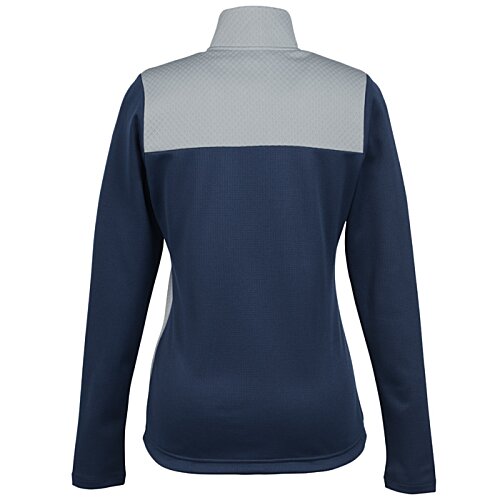 adidas Textured Mixed Media Full-Zip Jacket - Ladies' Image 1 of 2