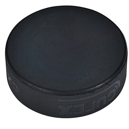 Additional Image 1 - a black hockey puck
