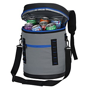 Additional Image 1 - a grey cooler with a black strap