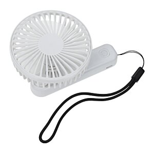 Additional Image 2 - a small white fan with a black strap
