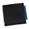 a black square with blue edges