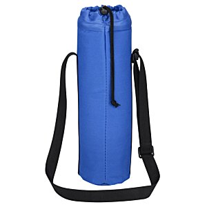 Additional Image 1 - a blue water bottle with a strap