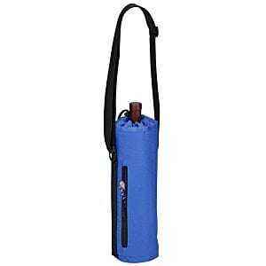 Additional Image 2 - a blue water bottle with a strap