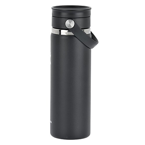 Additional Image 2 - a black metal bottle with a zip lock
