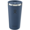 Additional Thumbnail Image 1 - a blue tumbler with a black ribbon on it