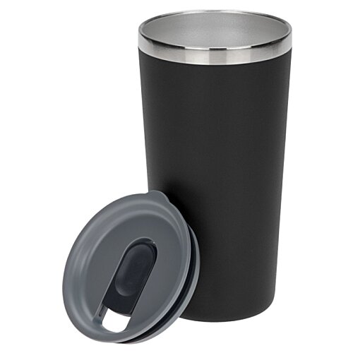 Additional Image 2 - a black and grey tumbler