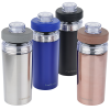 a group of cylindrical containers