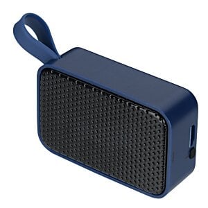 Additional Image 1 - a blue speaker with a strap