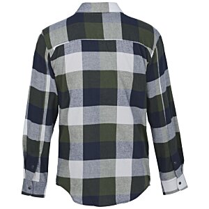 Additional Image 1 - a back of a flannel shirt