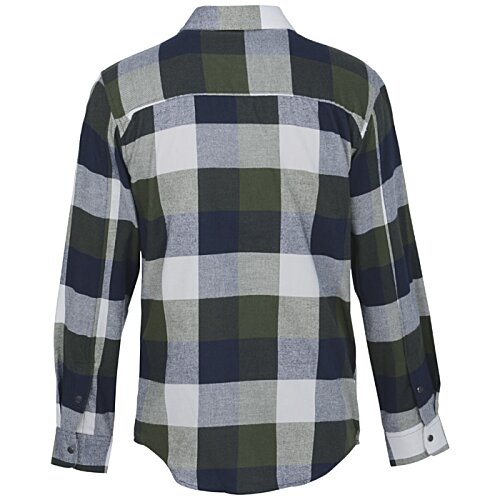 Additional Image 1 - a back of a flannel shirt