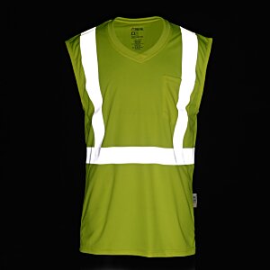 Additional Image 2 - a yellow vest with white stripes