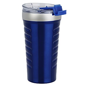 Additional Image 2 - a blue and silver tumbler