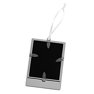 Additional Image 1 - a black and yellow tag with a string