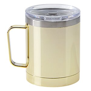 Additional Image 1 - a white and silver coffee mug