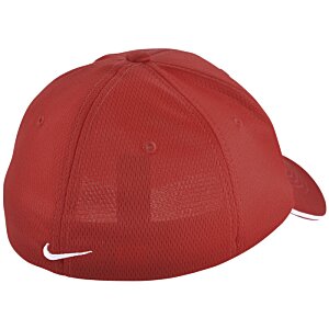 Additional Image 2 - a red hat with a white swoosh