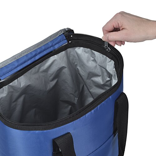 Additional Image 4 - a hand pulling a blue bag out of it