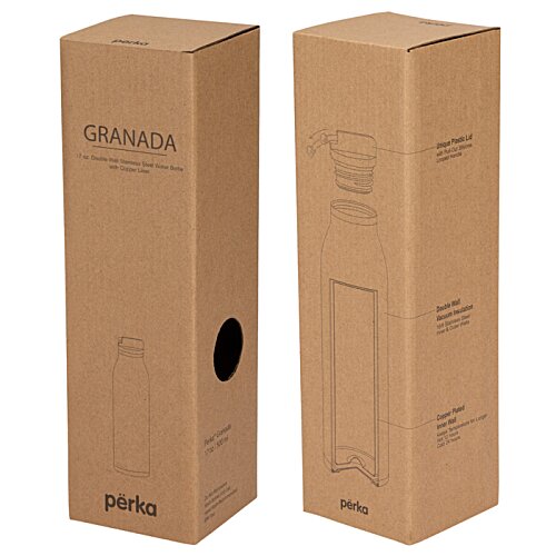 Perka Granada Water Bottle- 17 oz.- Closeout Image 2 of 5