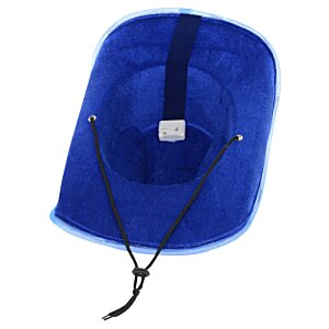 Additional Image 1 - a blue hat with a black strap