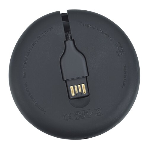 Additional Image 2 - a black round object with a cord