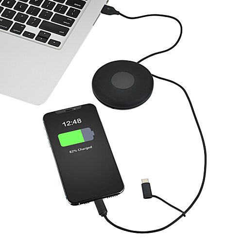 Additional Image 3 - a phone charging on a laptop