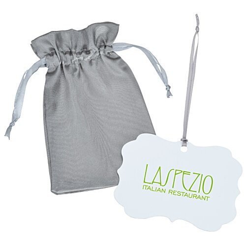 Additional Image 1 - a grey bag with a white tag