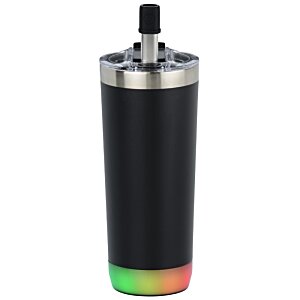 Additional Image 8 - a black and silver cylindrical object with a green and red light