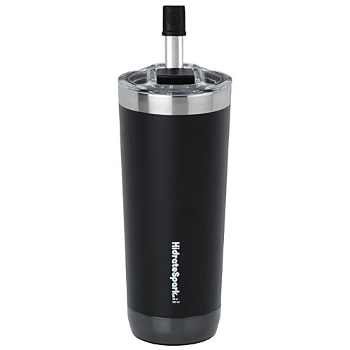 Additional Image 3 - a black and silver tumbler