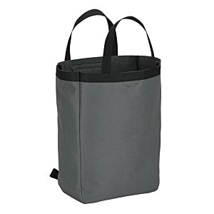 Additional Image 3 - a grey bag with black handles