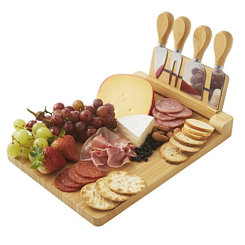 Additional Image 3 - a cutting board with meat and cheese
