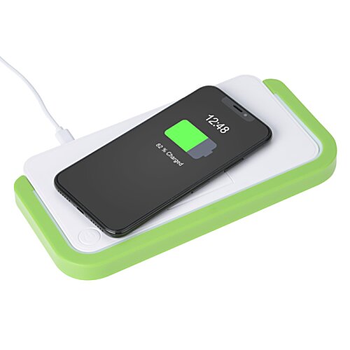 Additional Image 5 - a white and green device with a green button