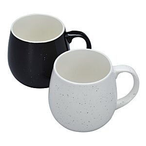 Additional Image 1 - a black and white coffee mugs