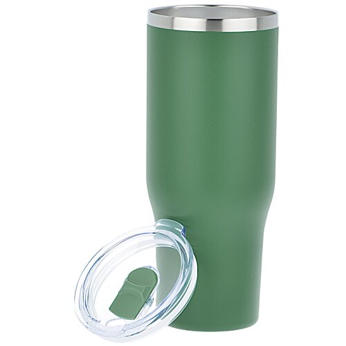Additional Image 2 - a green tumbler with a lid