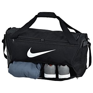 Additional Image 4 - a black bag with a white swoosh and a white swoosh logo
