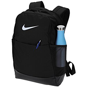Additional Image 2 - a black backpack with a blue bottle