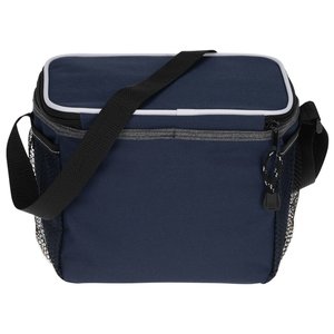 Additional Image 2 - a blue cooler bag with a strap