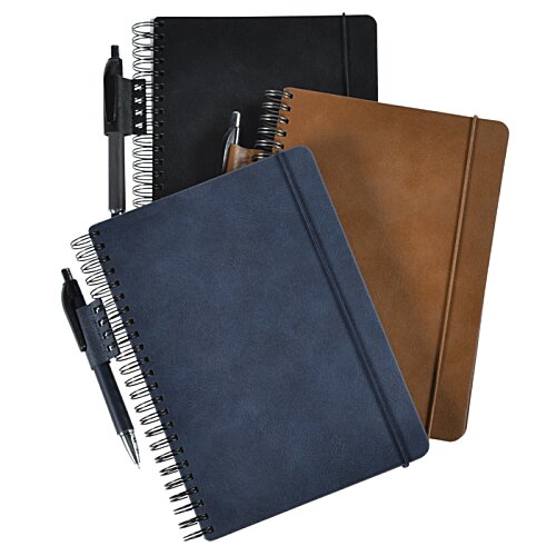 Additional Image 3 - a group of notebooks with pens